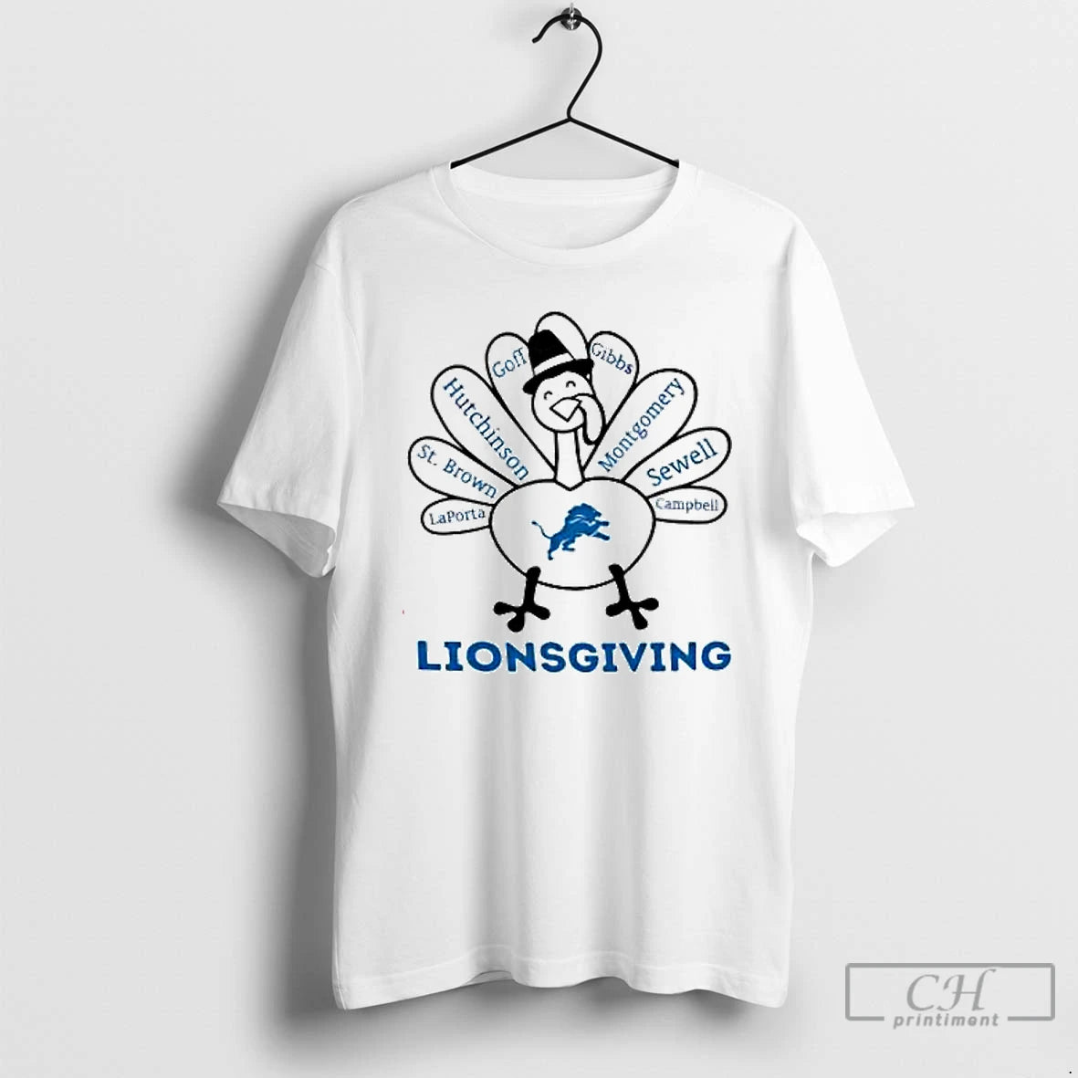 Premium Detroit Lions Lionsgiving T Shirts Hoodie, Sweatshirt | InkNestWear.com