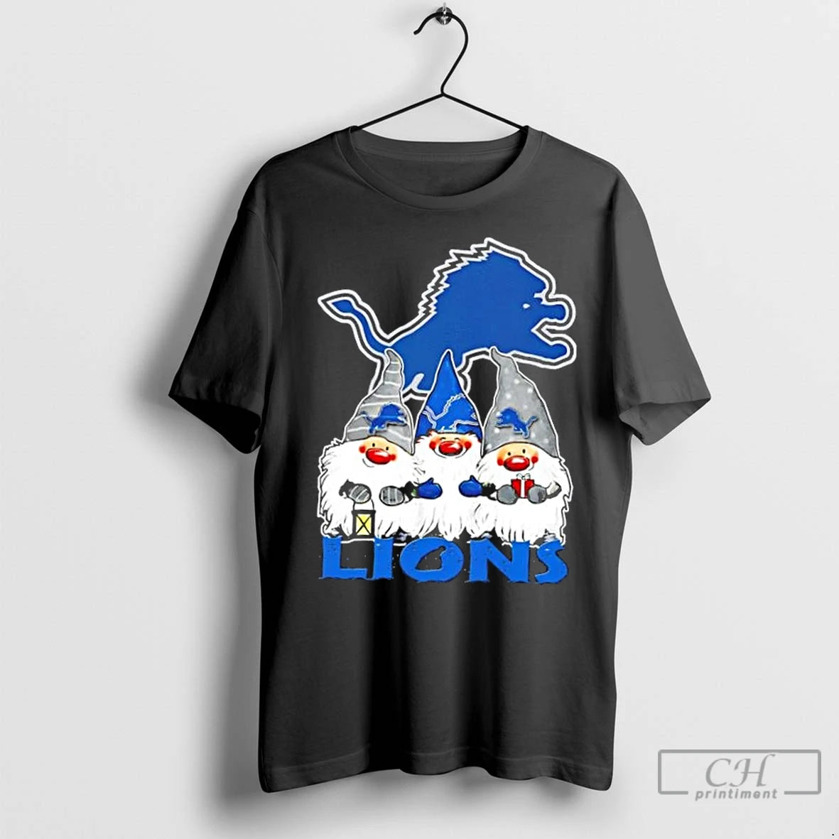 Premium Detroit Lions X Gnomes Xmas Christmas T-Shirts, Hoodie, Sweatshirt | InkNestWear.com