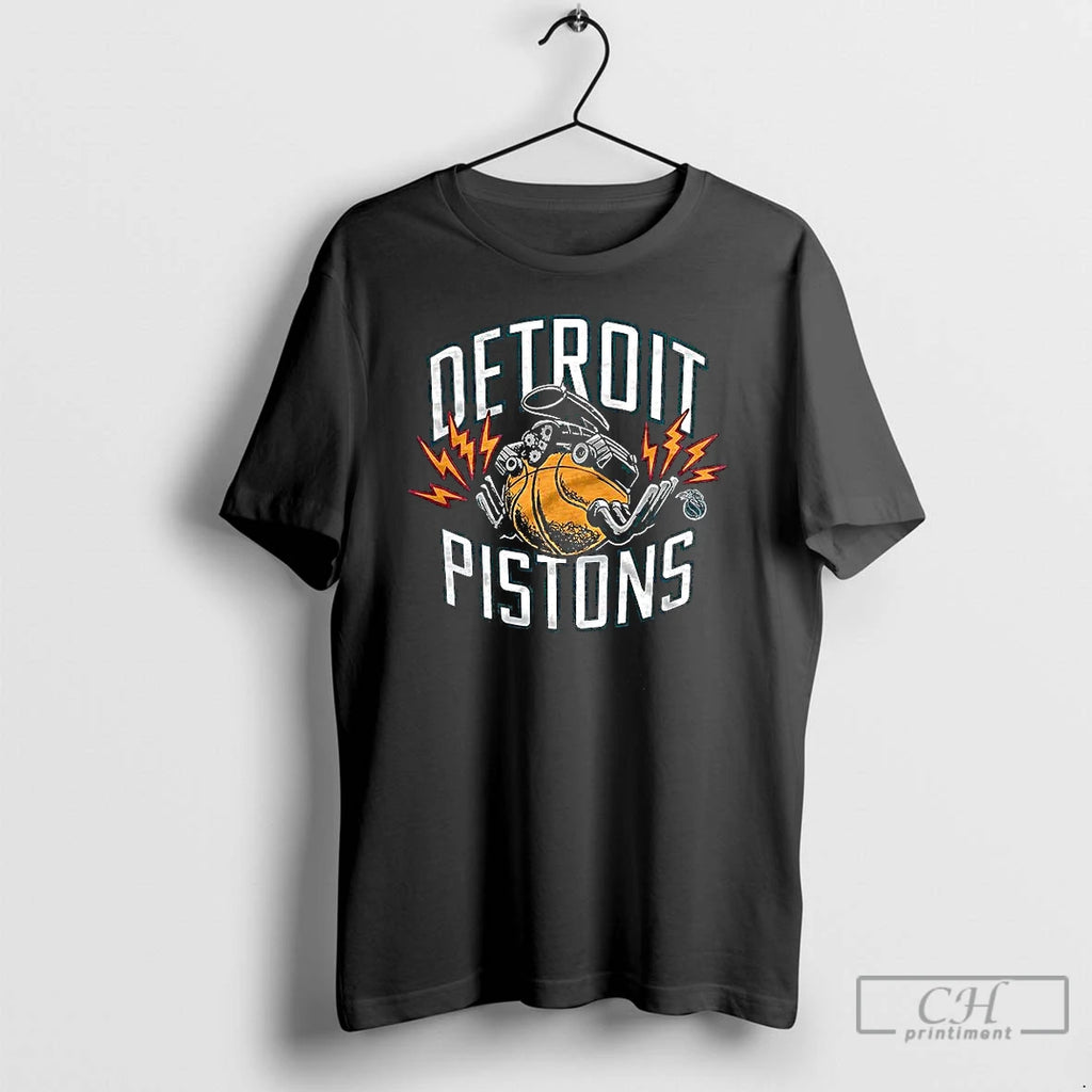 Premium Detroit Pistons Basketball Engine 2025 Logo T Shirts Hoodie, Sweatshirt | InkNestWear.com