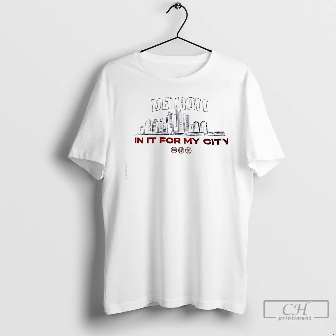 Premium Detroit Skyline In It For My City T-Shirts, Hoodie, Sweatshirt | InkNestWear.com