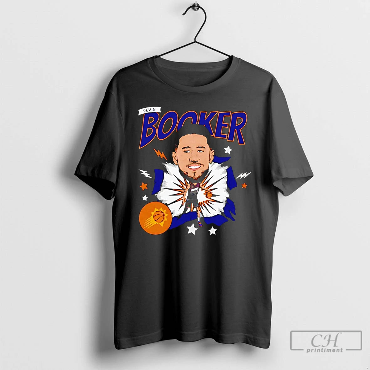 Premium Devin Booker Phoenix Suns Caricature T Shirts Hoodie, Sweatshirt | InkNestWear.com