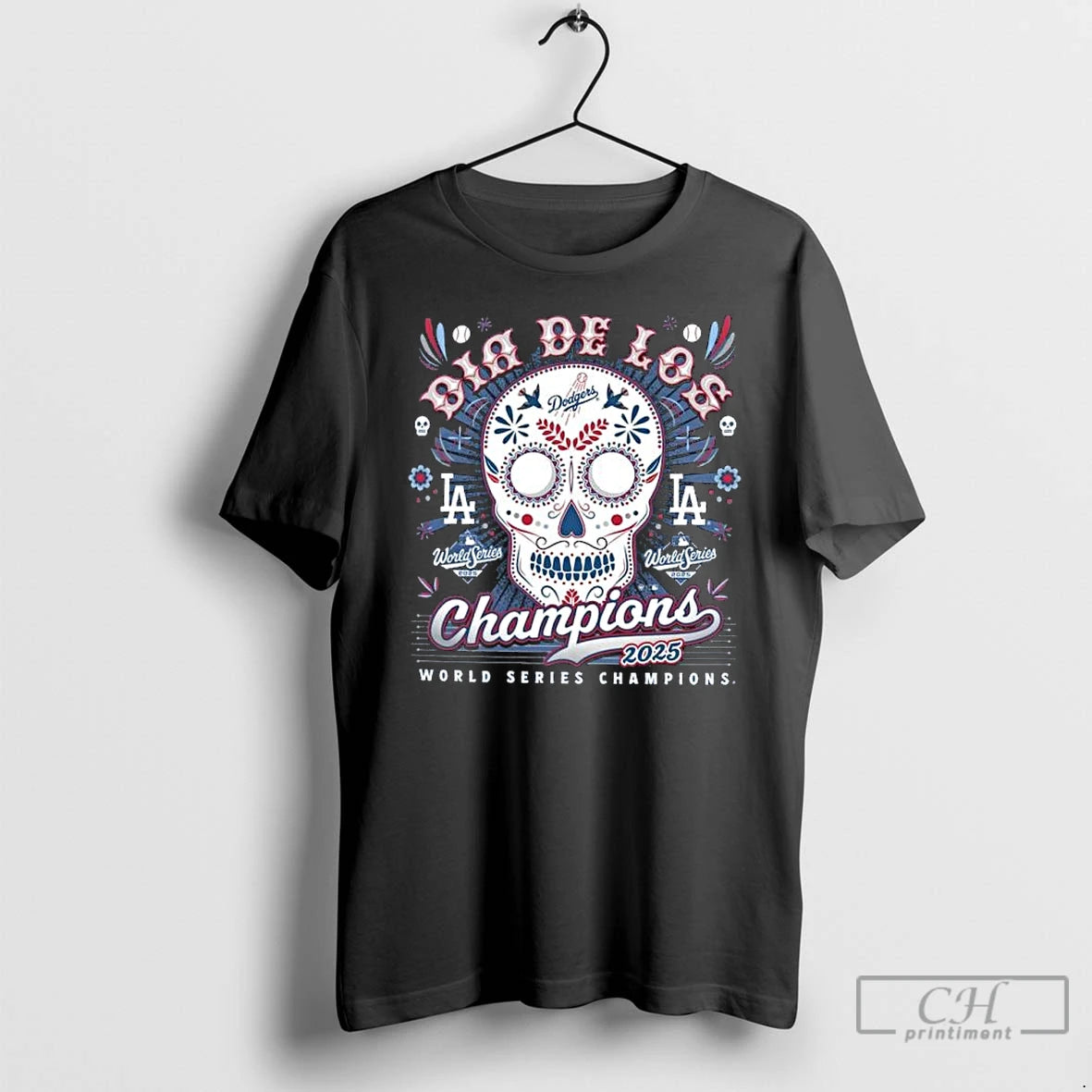 Premium Dia De Los World Series Champions Los Angeles Dodgers T Shirts Hoodie, Sweatshirt | InkNestWear.com
