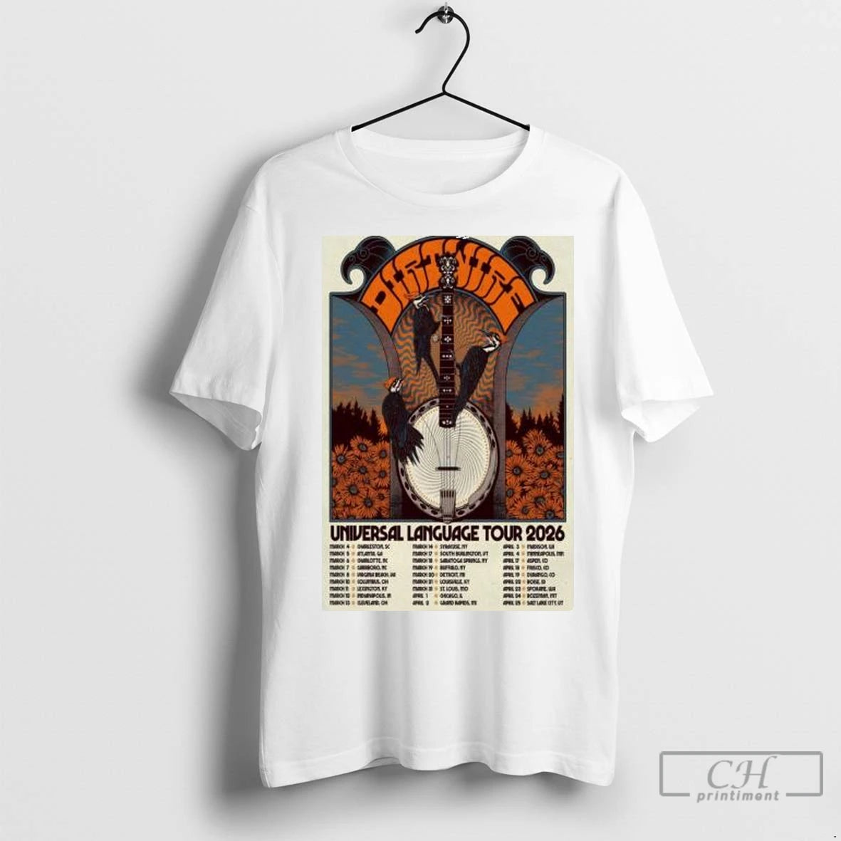Premium Dirtwire Universal Language Tour 2026 Circle White T-Shirts, Hoodie, Sweatshirt | InkNestWear.com