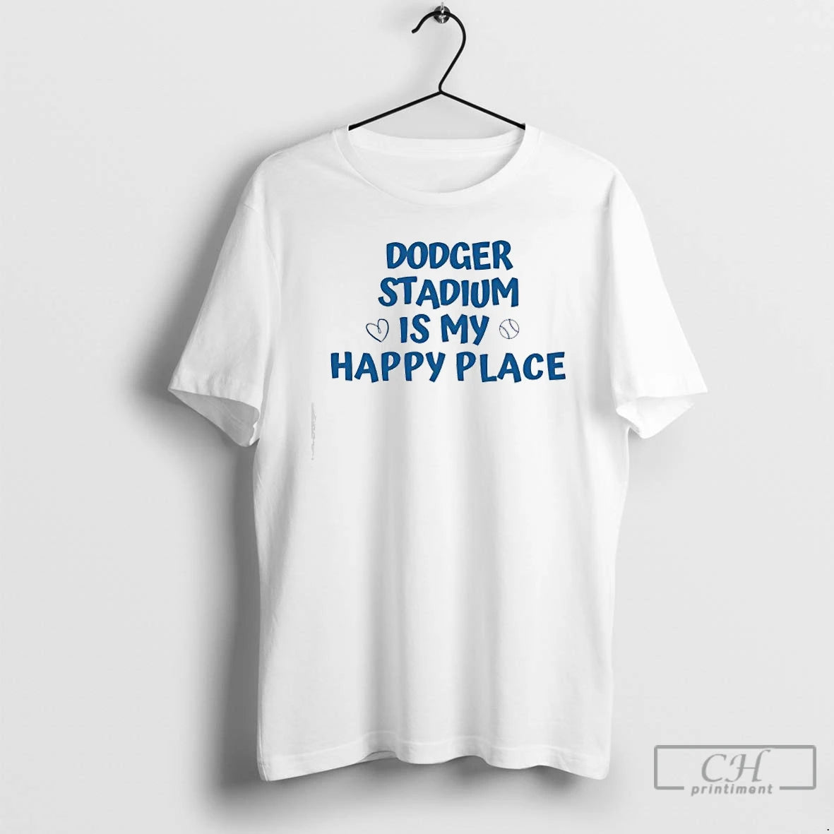 Premium Dodger Stadium Is My Happy Place T Shirts Hoodie, Sweatshirt | InkNestWear.com