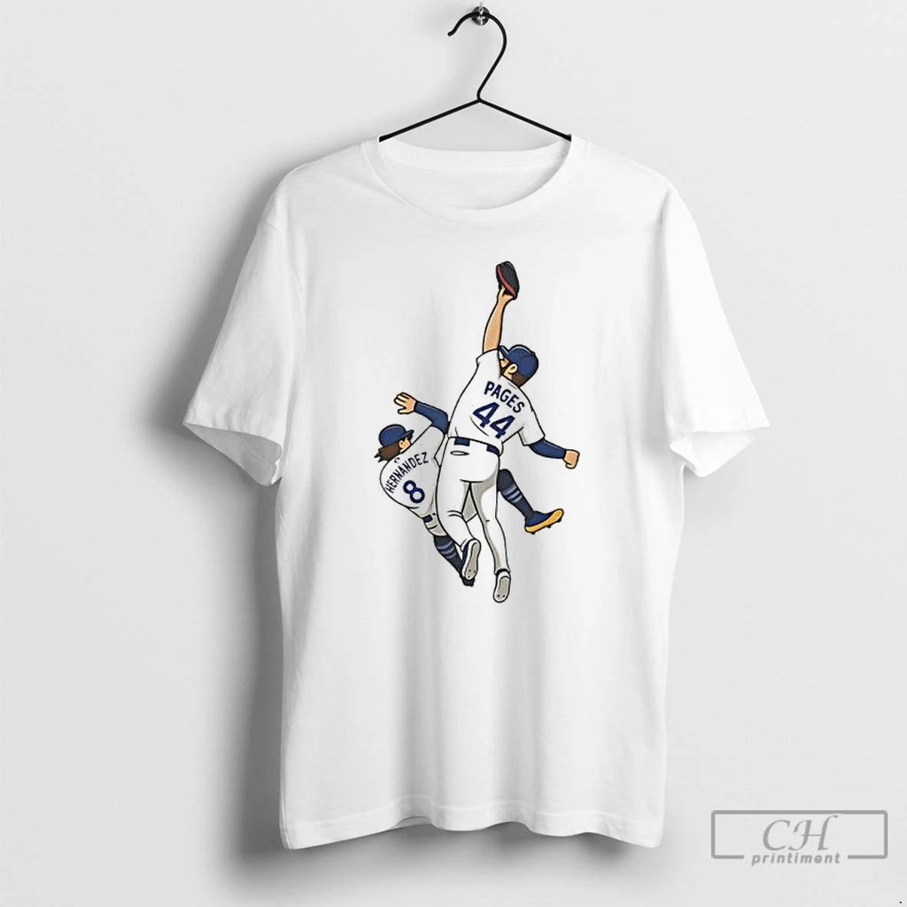 Premium Dodgers Andy Pages Kike Hernandez 9th Inning Catch World Series T Shirts Hoodie, Sweatshirt | InkNestWear.com