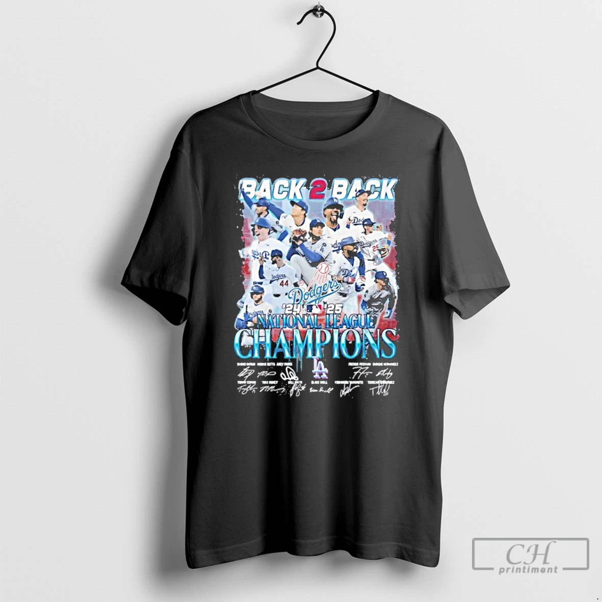 Premium Dodgers Champions Back 2 Back 2025 T Shirts Hoodie, Sweatshirt | InkNestWear.com