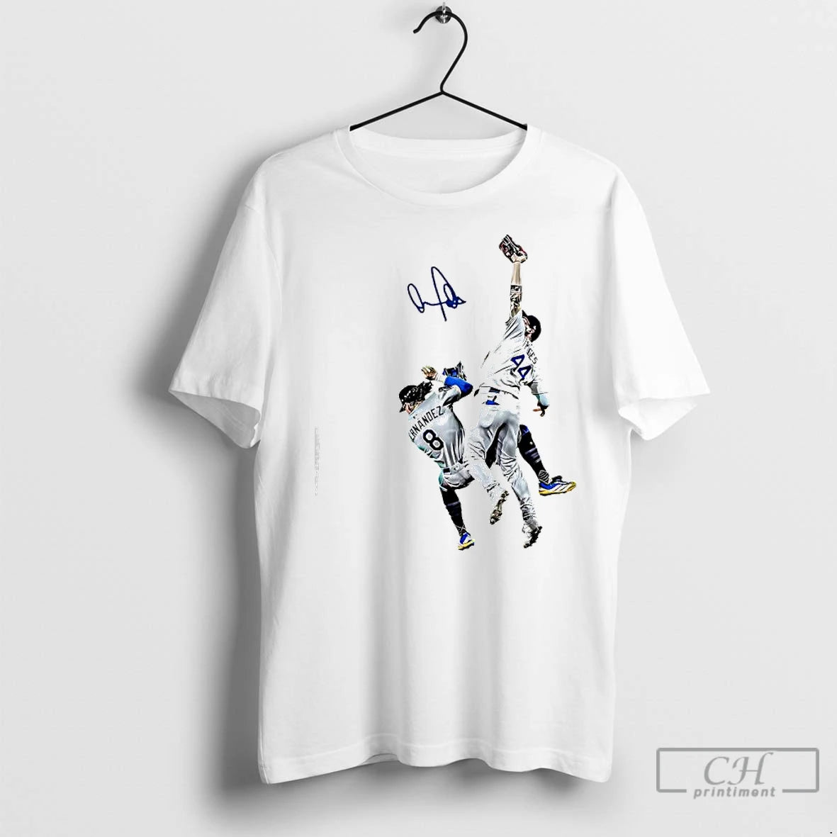 Premium Dodgers Palyer Teoscar Hernandez And George Springer Graphic Signature T-Shirts, Hoodie, Sweatshirt | InkNestWear.com