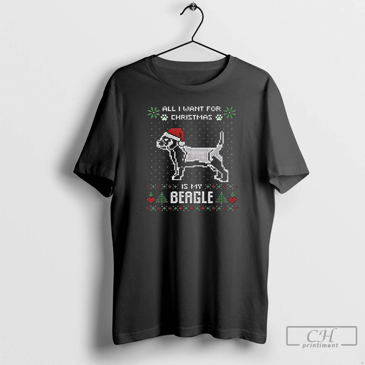 Premium Dog All I Want For Christmas Is My Beagle T Shirts Hoodie, Sweatshirt | InkNestWear.com