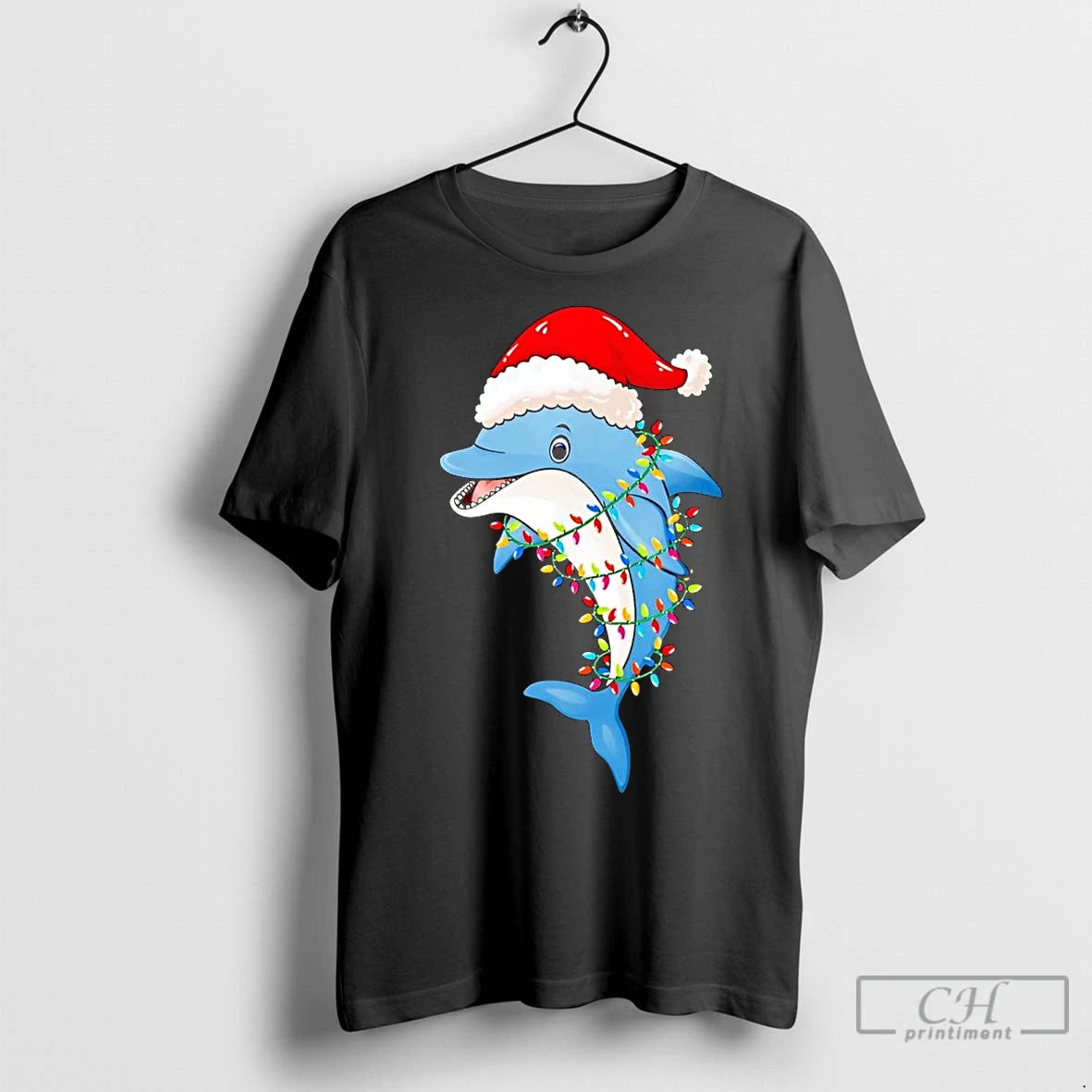 Premium Dolphin Christmas Lights T-Shirts, Hoodie, Sweatshirt | InkNestWear.com