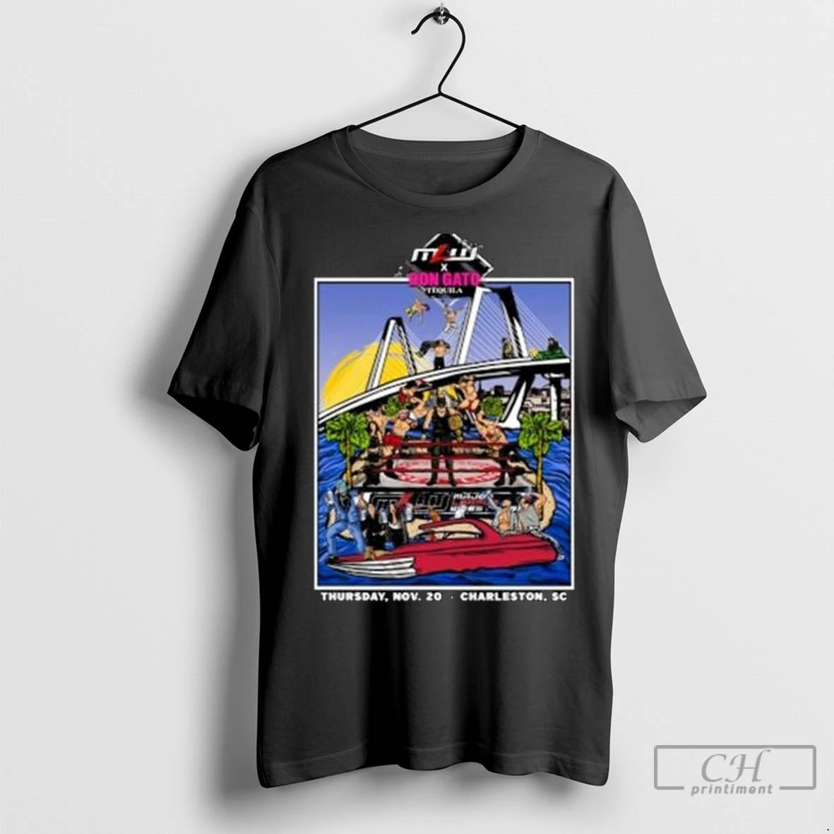 Premium Don Gato Tequila Nov 20 2025 Charleston Circle Black T-Shirts, Hoodie, Sweatshirt | InkNestWear.com