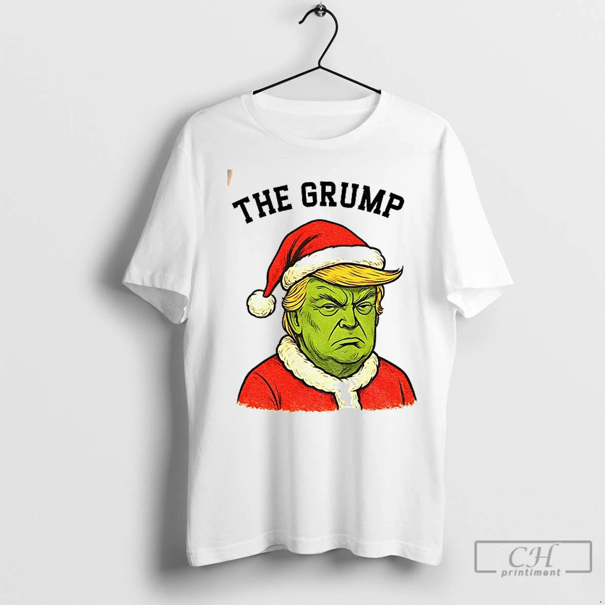 Premium Donald Trump X Grinch The Grump Santa Claus Anti Trump Merry Christmas T-Shirts, Hoodie, Sweatshirt | InkNestWear.com