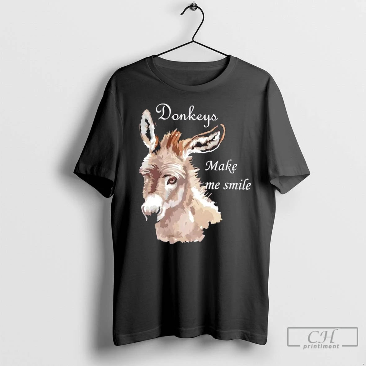 Premium Donkeys Make Me Smile Cute Miniature Donkey Mini Donkey Gift T-Shirts, Hoodie, Sweatshirt | InkNestWear.com