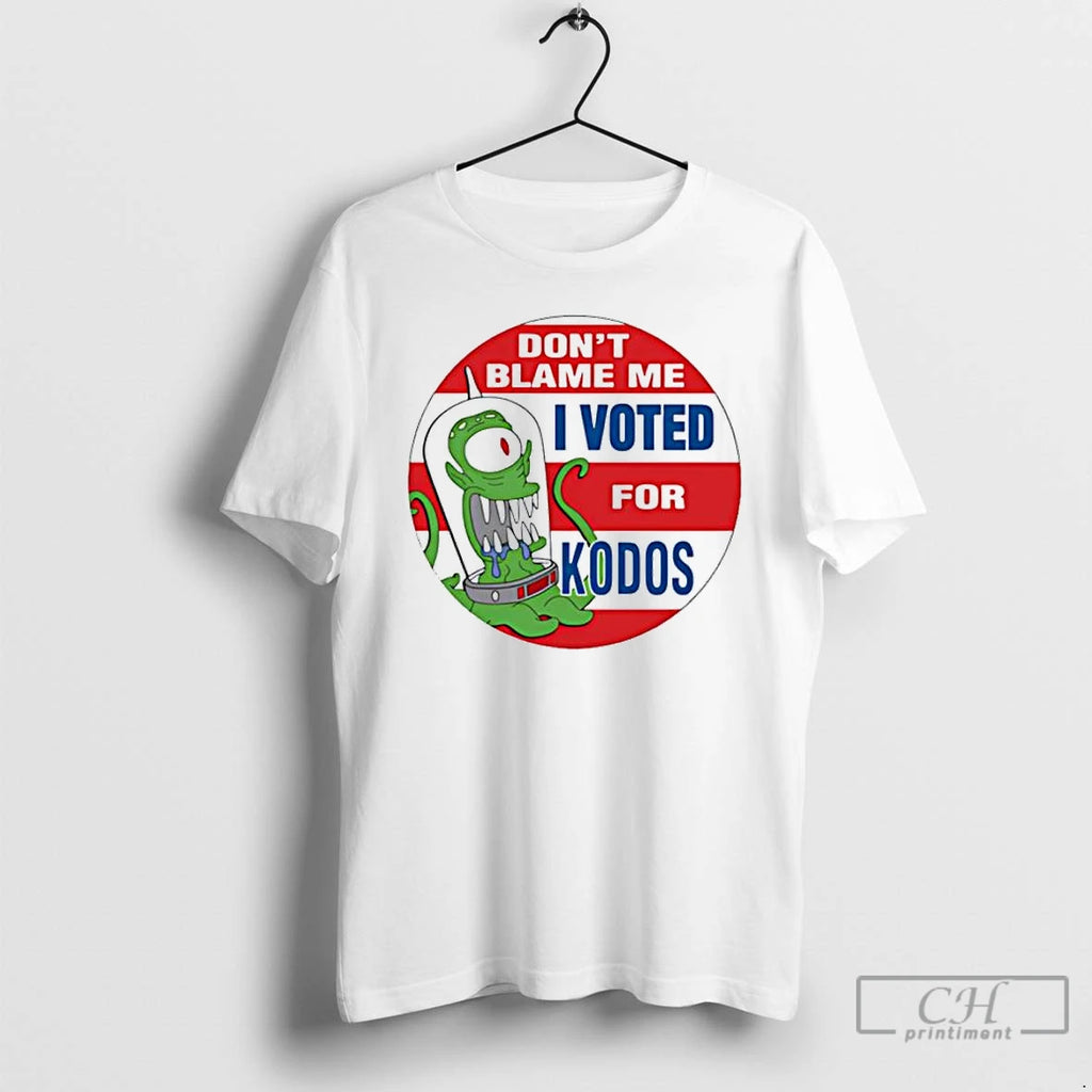 Premium Dont Blame Me I Voted For Kodos Christmas T Shirts Hoodie, Sweatshirt | InkNestWear.com