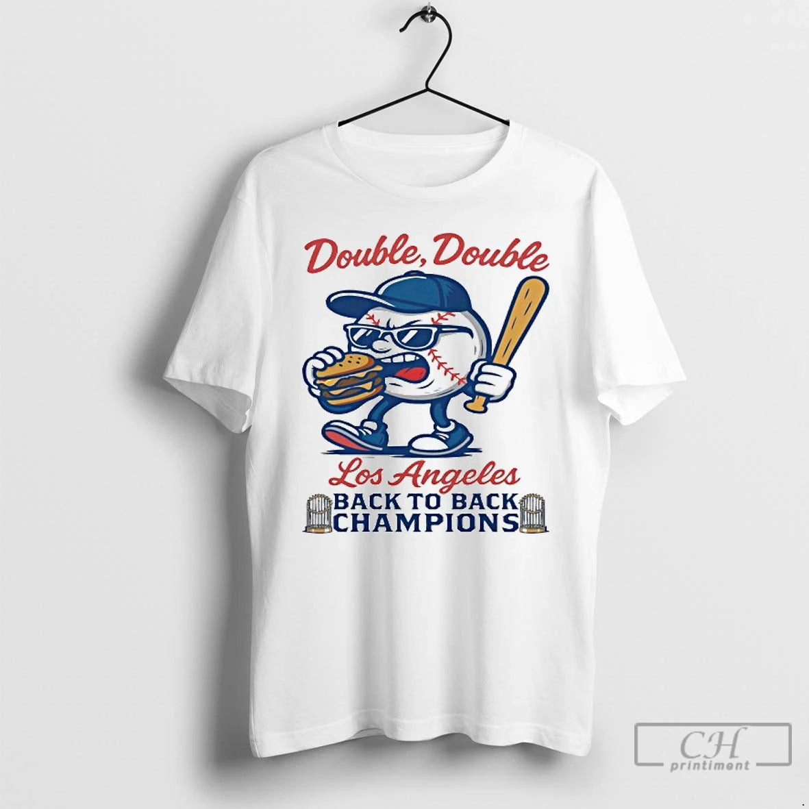 Premium Double Double Los Angeles Dodgers Back To Back World Champions T Shirts Hoodie, Sweatshirt | InkNestWear.com