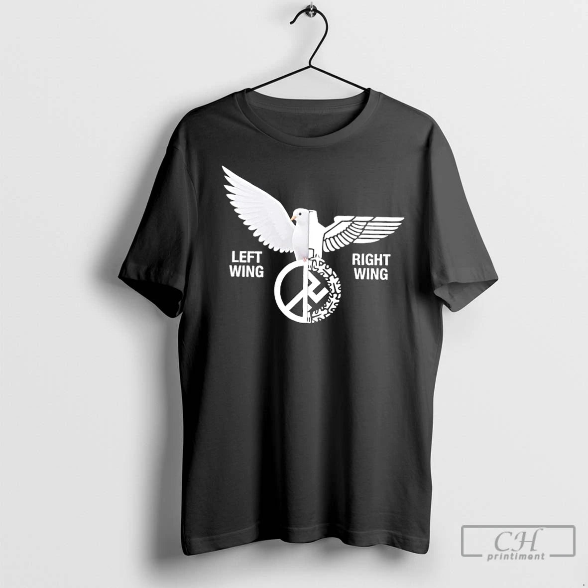 Premium Dove Bird Left Wing Right Wing Logo T-Shirts, Hoodie, Sweatshirt | InkNestWear.com