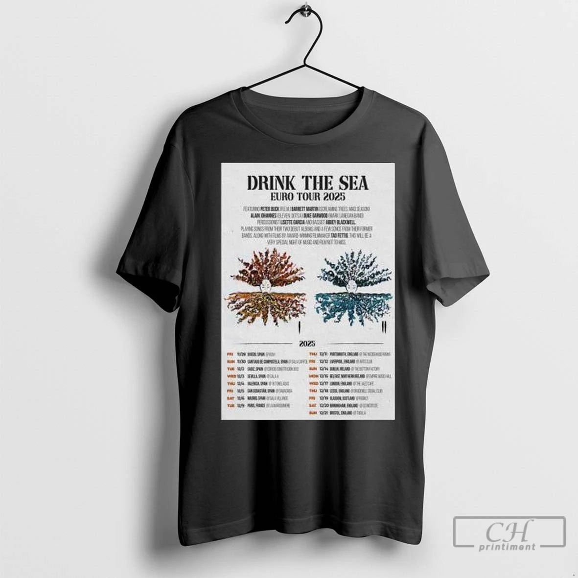 Premium Drink The Sea Europe Tour 2025 Circle Black T-Shirts, Hoodie, Sweatshirt | InkNestWear.com