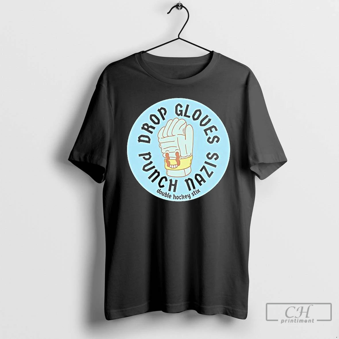 Premium Drop Gloves Punch Nazis Double Hockey Stix T Shirts Hoodie, Sweatshirt | InkNestWear.com