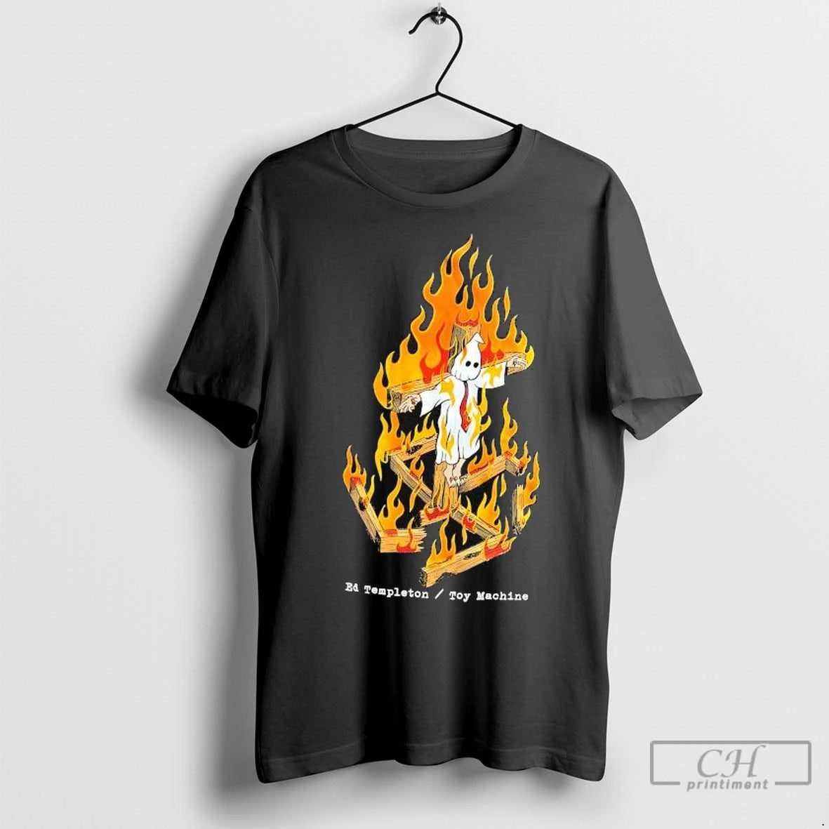 Premium Ed Templeton Toy Machine Charred Cross T-Shirts, Hoodie, Sweatshirt | InkNestWear.com