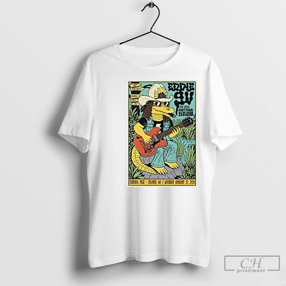 Premium Eddie 9v Atlanta Ga January 31 2026 Concert Circle White T-Shirts, Hoodie, Sweatshirt | InkNestWear.com