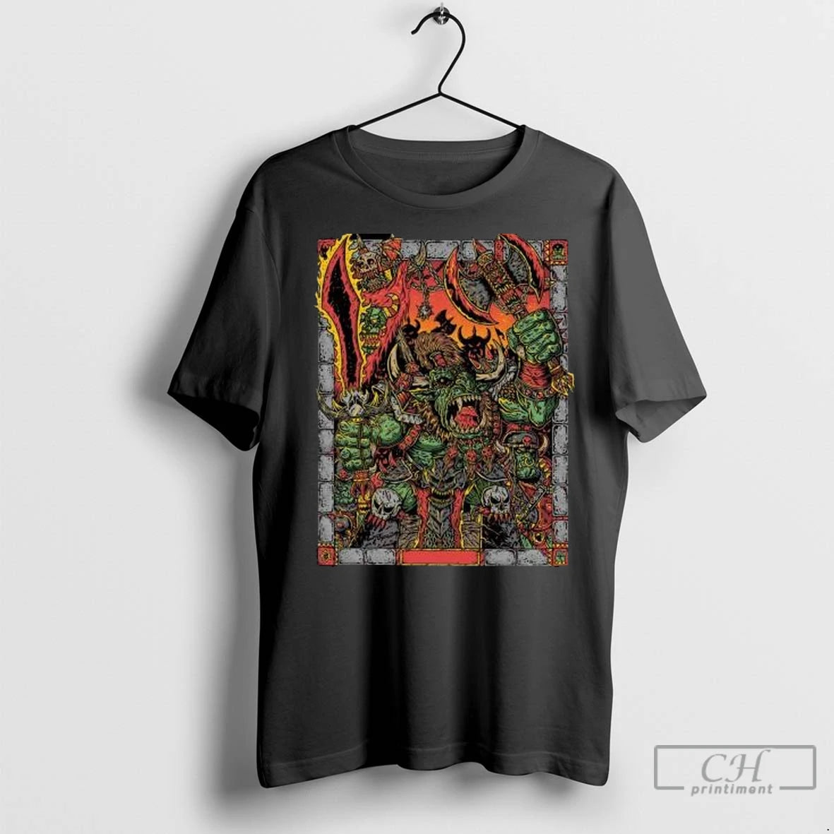 Premium Electric Orc Boss Circle Black T-Shirts, Hoodie, Sweatshirt | InkNestWear.com
