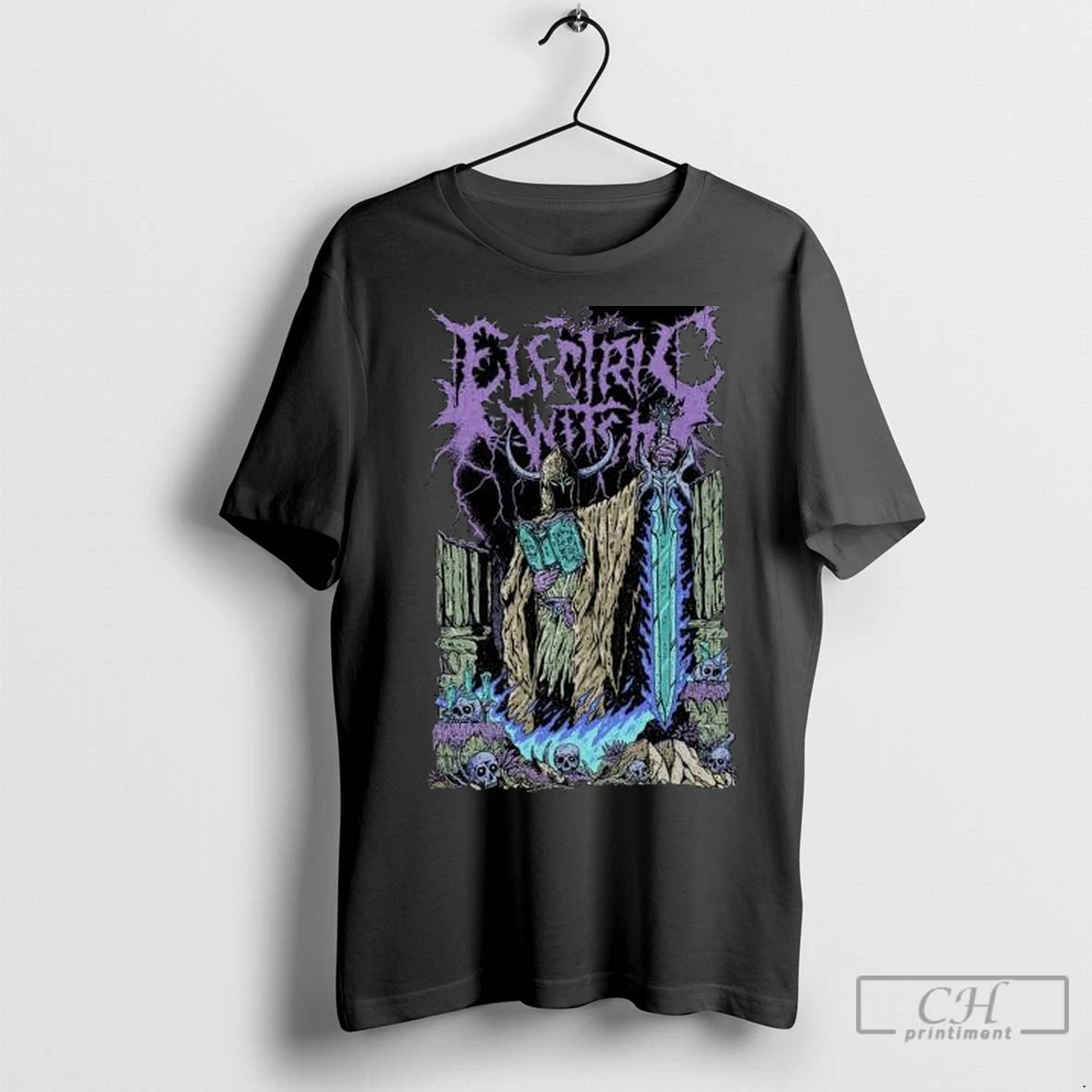 Premium Electric Sword Sorcery Circle Black T-Shirts, Hoodie, Sweatshirt | InkNestWear.com