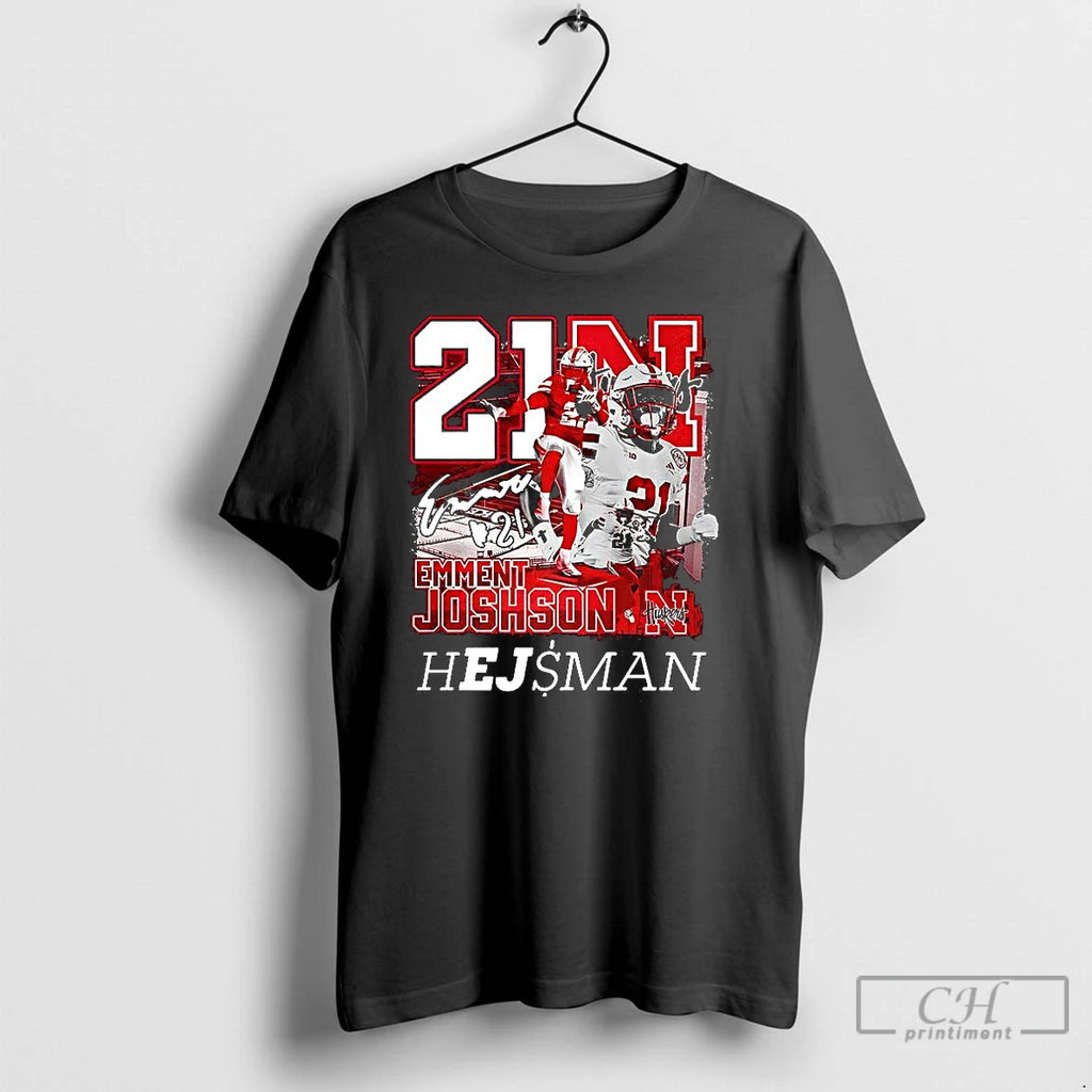 Premium Emmett Johnson Nebraska Cornhuskers Football Heisman T-Shirts, Hoodie, Sweatshirt | InkNestWear.com