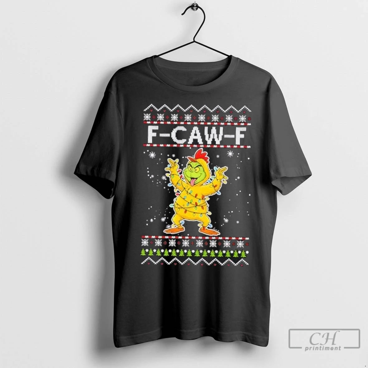 Premium F Caw F Grinch Turkey Happy Hallothanksmas T-Shirts, Hoodie, Sweatshirt | InkNestWear.com