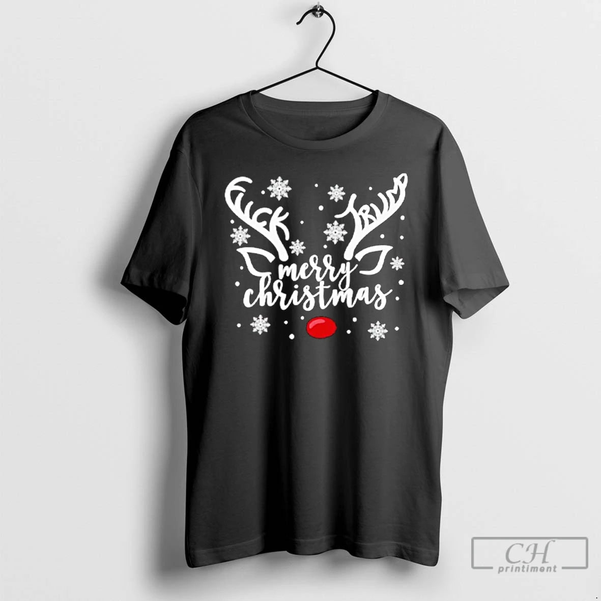 Premium Fck Trump Merry Christmas Reindeer Horns T Shirts Hoodie, Sweatshirt | InkNestWear.com