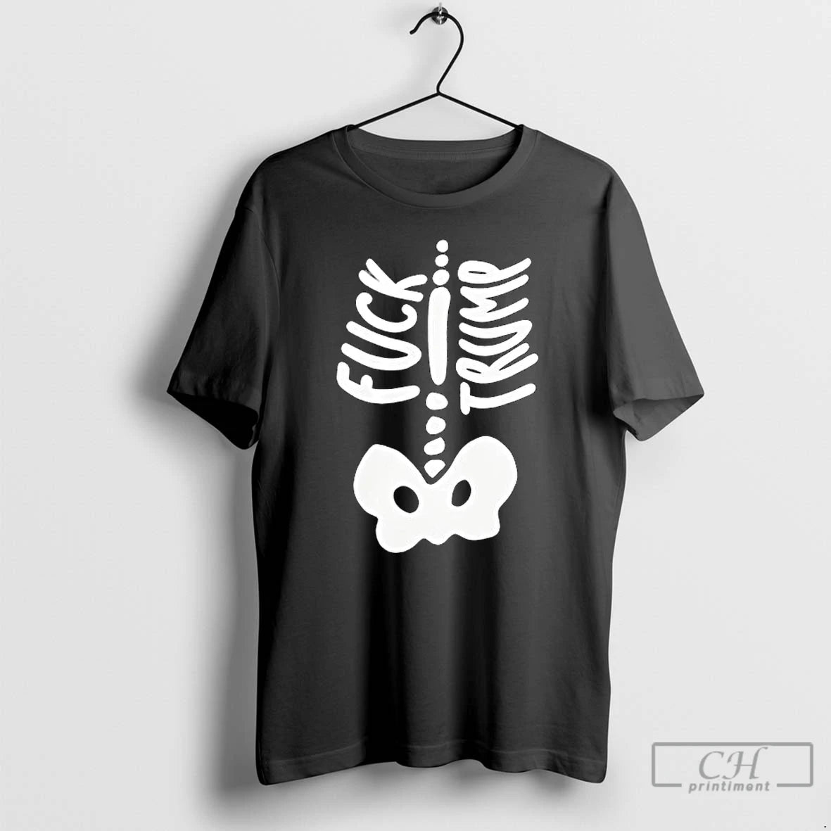 Premium Fdt Fuck Trump Skeleton Bone For Halloween 2025 T Shirts Hoodie, Sweatshirt | InkNestWear.com