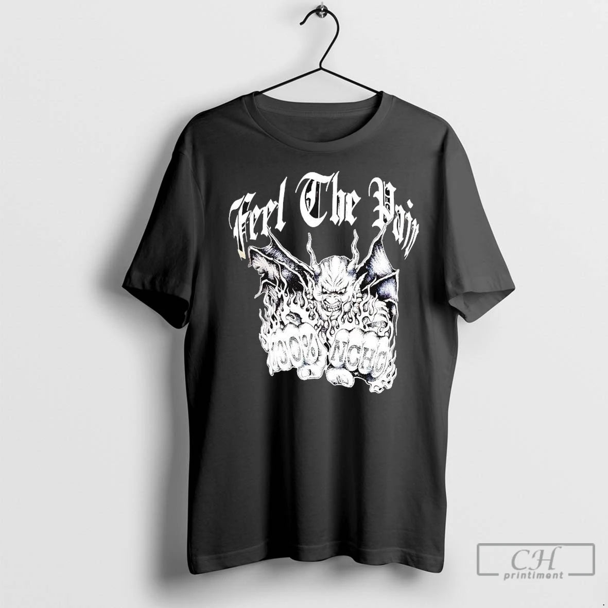 Premium Feel The Pain Demon Graphic T-Shirts, Hoodie, Sweatshirt | InkNestWear.com