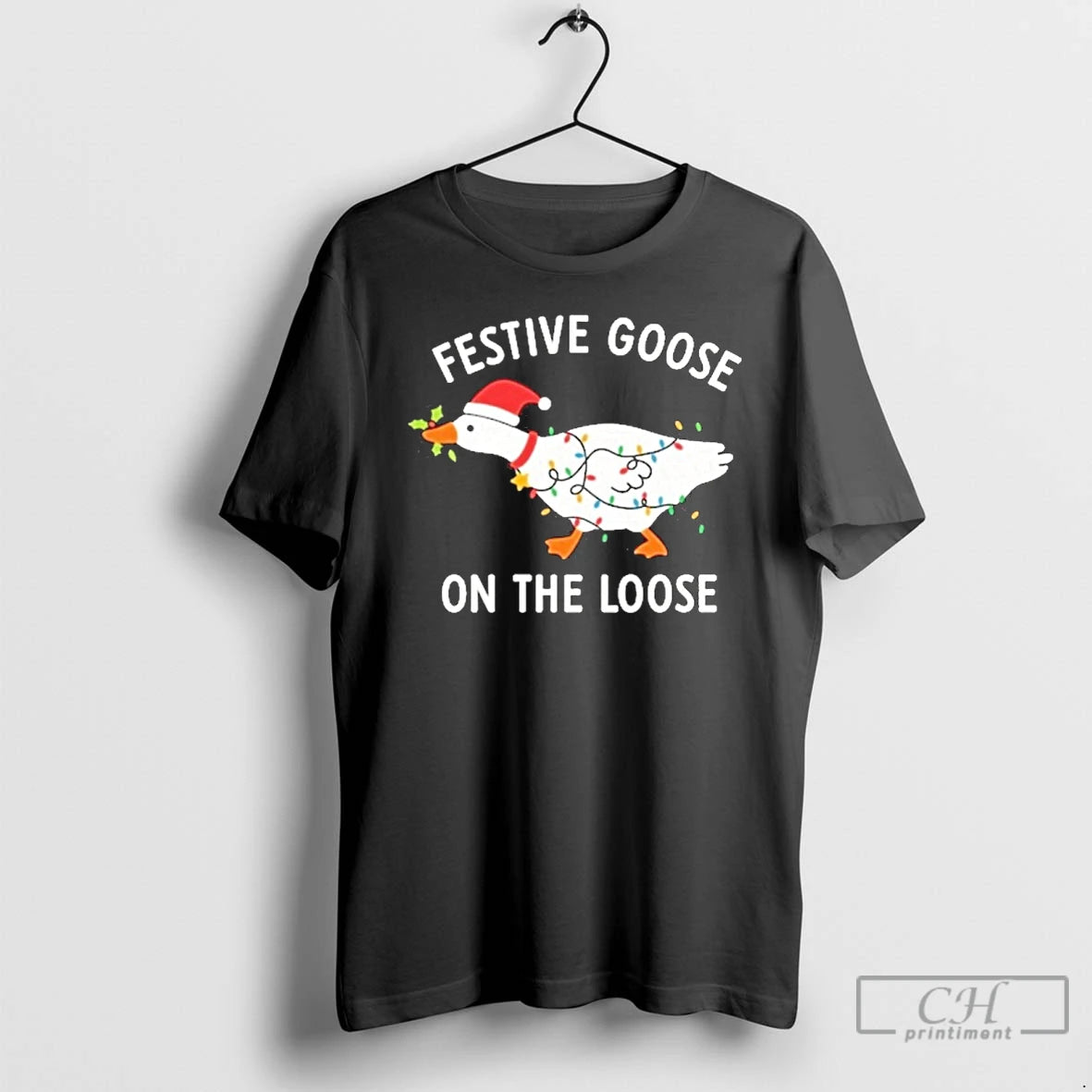 Premium Festive Goose On The Loose Christmas 2025 T Shirts Hoodie, Sweatshirt | InkNestWear.com