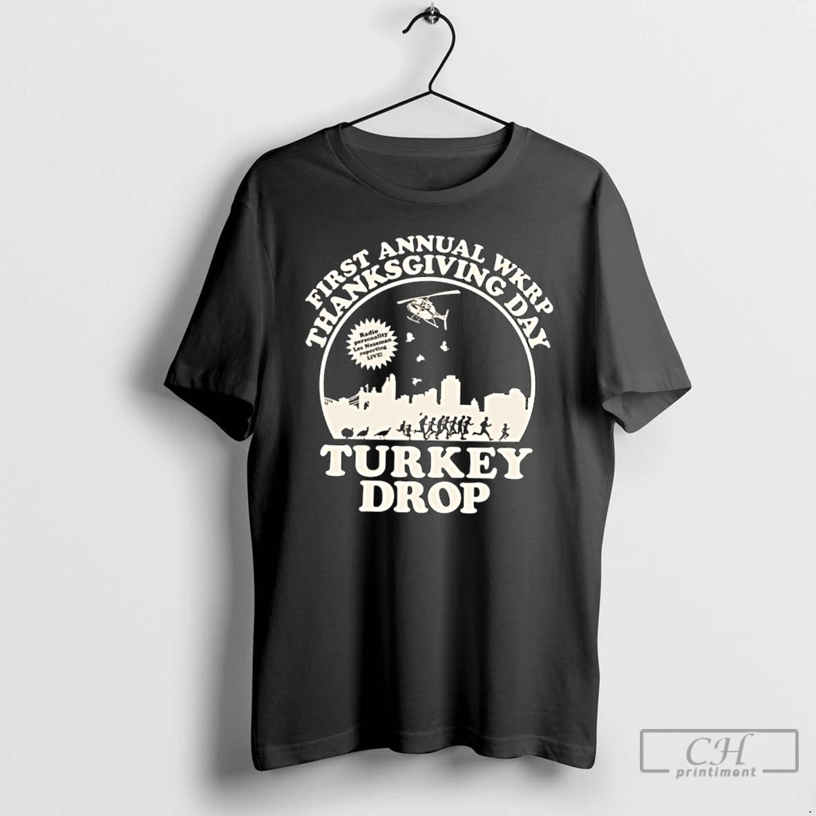 Premium First Annual Wkrp Thanksgiving Day Turkey Drop T Shirts Hoodie, Sweatshirt | InkNestWear.com