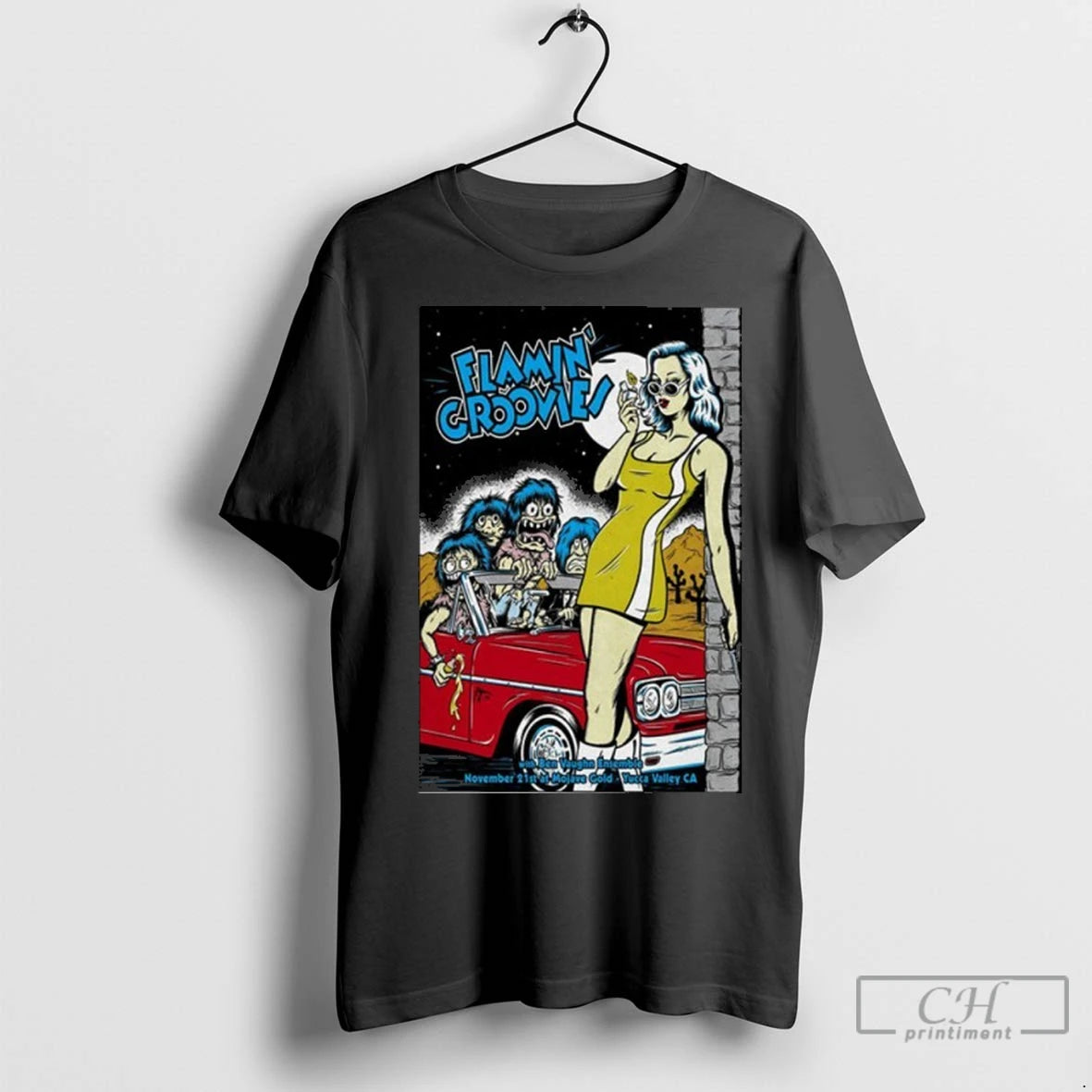 Premium Flamin Groovies And Ben Vaughn Ensemble Yucca Valley Ca November 21 2025 T-Shirts, Hoodie, Sweatshirt