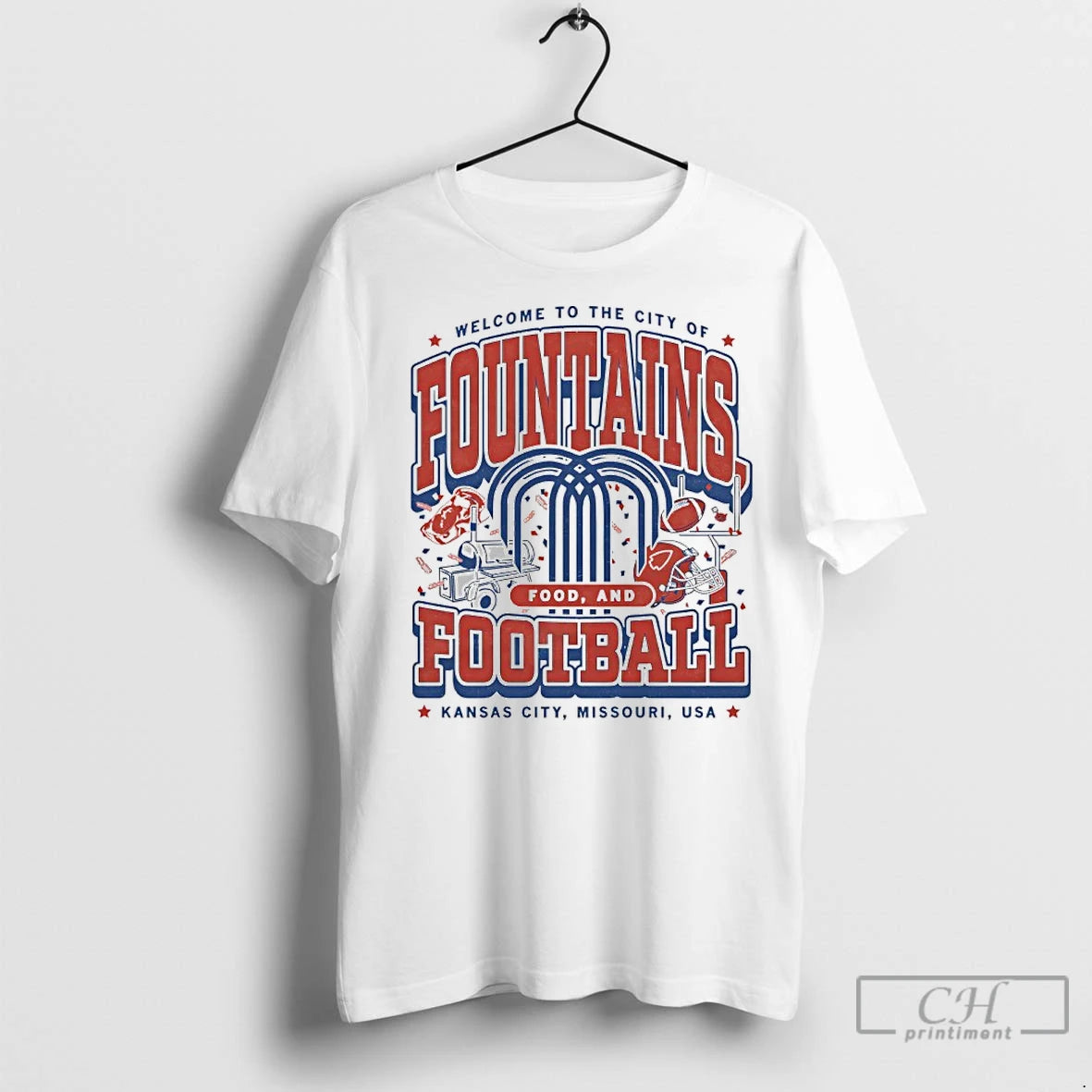 Premium Fountains Food And Football Max Collegiate Kansas City T-Shirts, Hoodie, Sweatshirt | InkNestWear.com