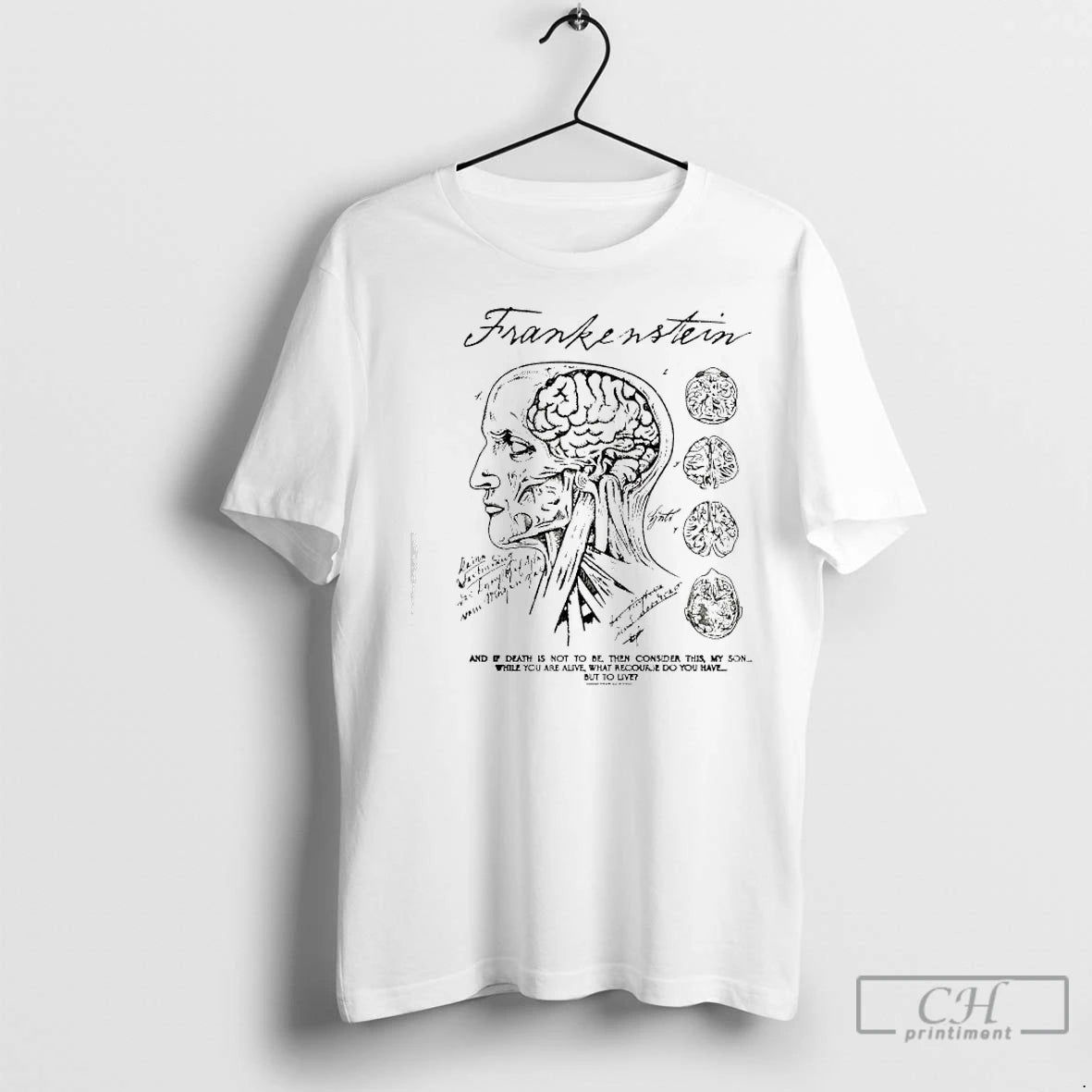 Premium Frankenstein Anatomy Drawing T-Shirts, Hoodie, Sweatshirt | InkNestWear.com
