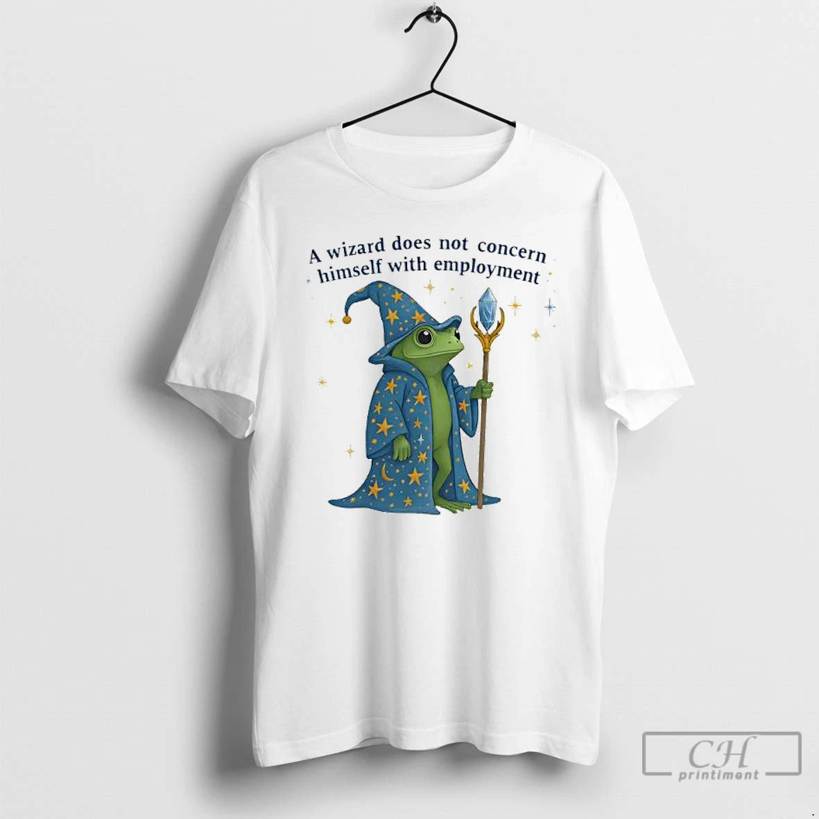 Premium Frog A Wizard Does Not Concern Himself With Employment T Shirts Hoodie, Sweatshirt | InkNestWear.com