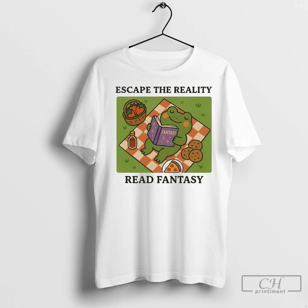 Premium Frog Escape The Reality Read Fantasy T-Shirts, Hoodie, Sweatshirt | InkNestWear.com