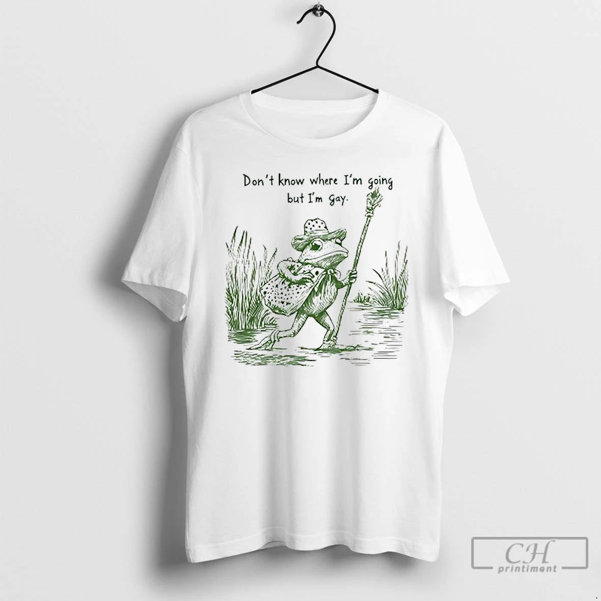 Premium Frog I Dont Know Where Im Going But Im Gay Lgbtq Pride T Shirts Hoodie, Sweatshirt | InkNestWear.com