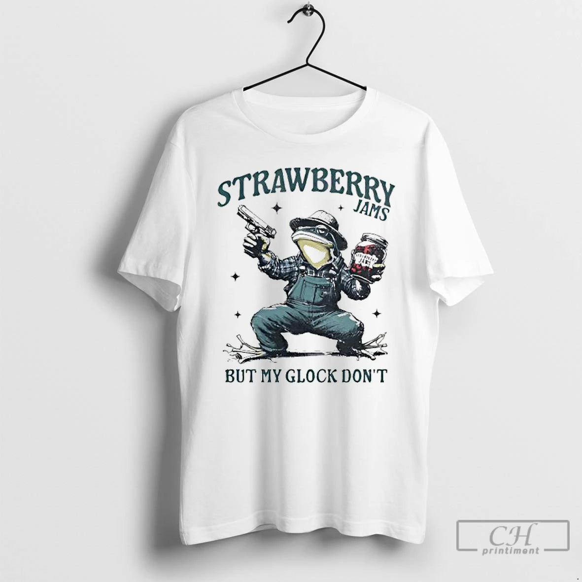 Premium Frog Strawberry Jams But My Glock Dont T Shirts Hoodie, Sweatshirt | InkNestWear.com