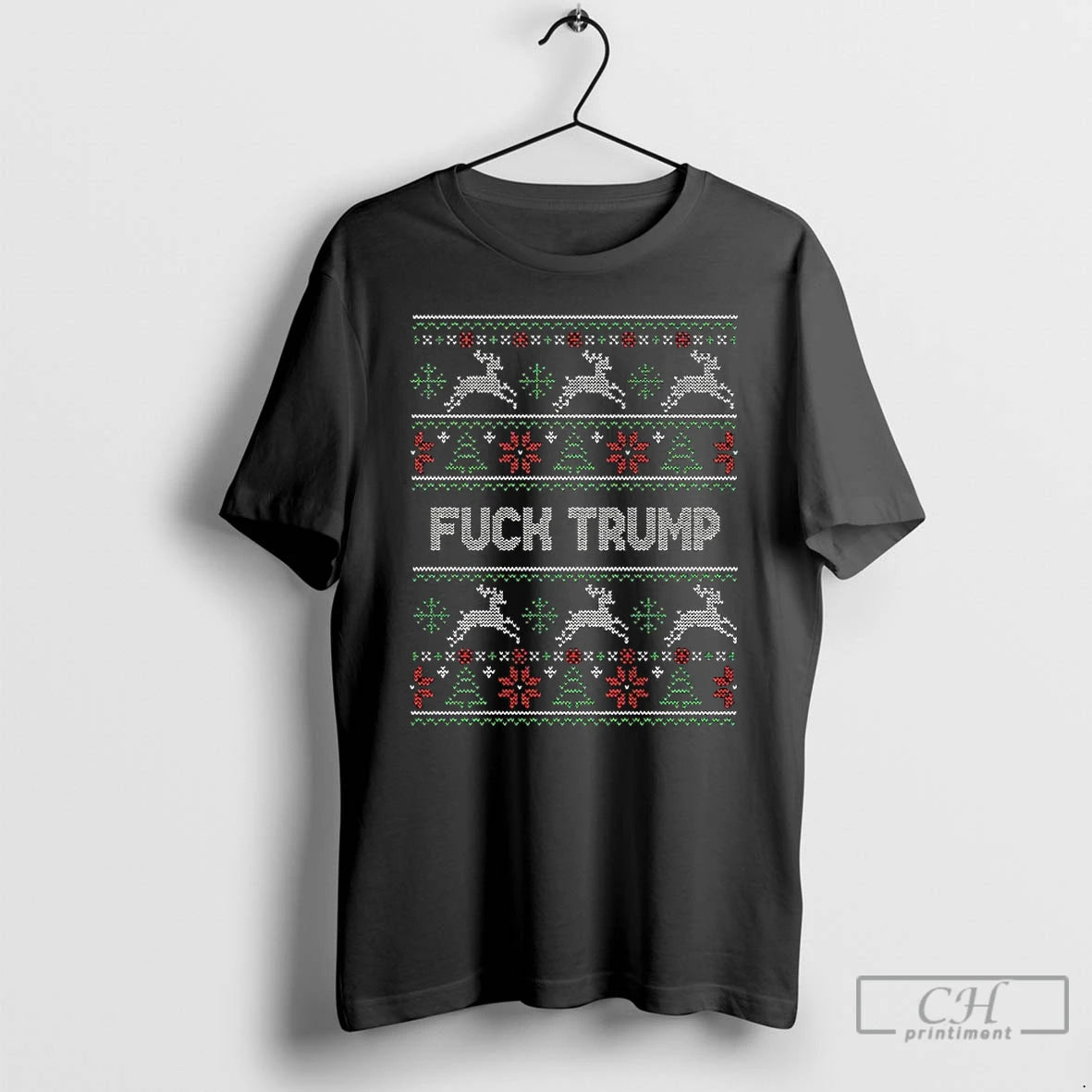 Premium Fuck Trump Anti Trump Ugly Christmas T Shirts Hoodie, Sweatshirt | InkNestWear.com