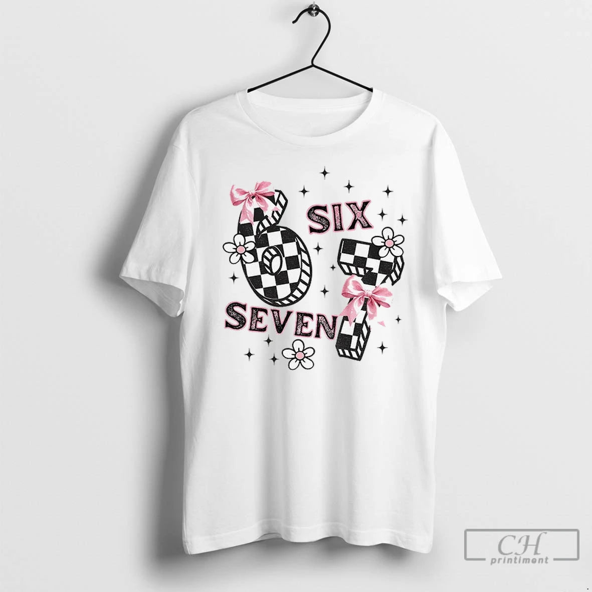 Premium Funny 6 7 Meme Six Seven Girly Coquette T-Shirts, Hoodie, Sweatshirt | InkNestWear.com