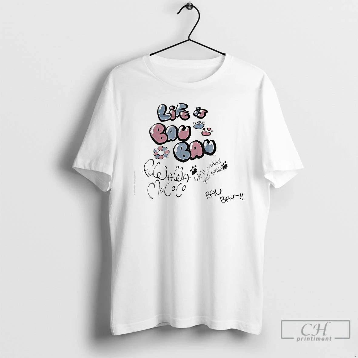 Premium Fuwamoco Life Is Bau Bau Well Protect Your Smile T Shirts Hoodie, Sweatshirt | InkNestWear.com