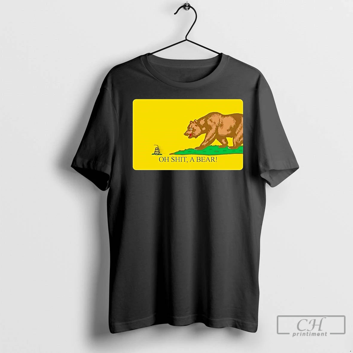 Premium Gadsden Snake Oh Shit A California Bear T-Shirts, Hoodie, Sweatshirt | InkNestWear.com