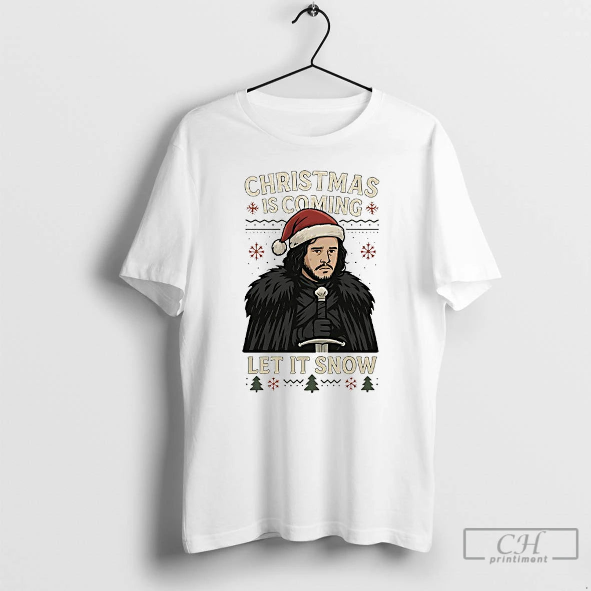 Premium Game Of Thrones Christmas Is Coming Let It Snow T Shirts Hoodie, Sweatshirt | InkNestWear.com