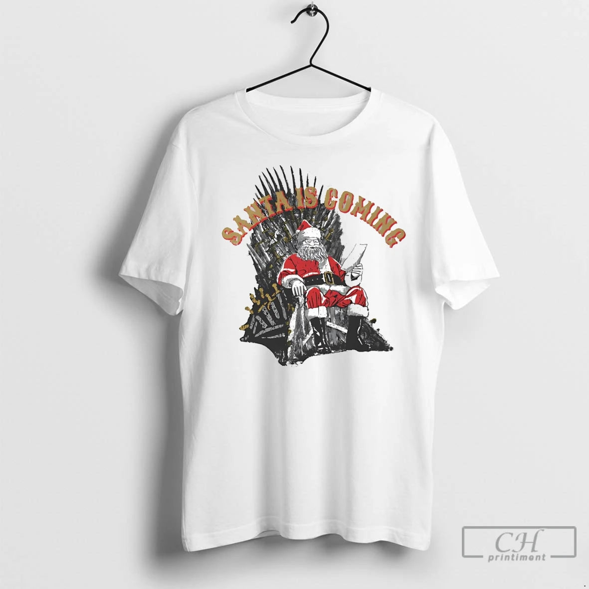 Premium Game Of Thrones Santa Is Coming Christmas T-Shirts, Hoodie, Sweatshirt | InkNestWear.com
