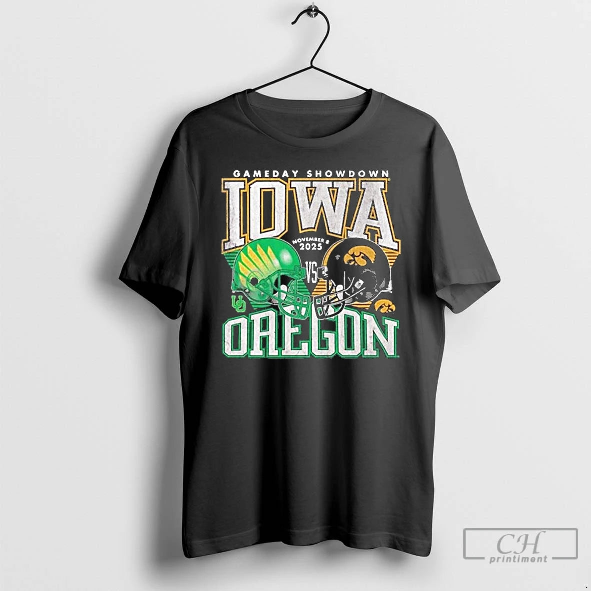 Premium Gameday Showdown Football Iowa Vs Oregon 2025 T Shirts Hoodie, Sweatshirt | InkNestWear.com