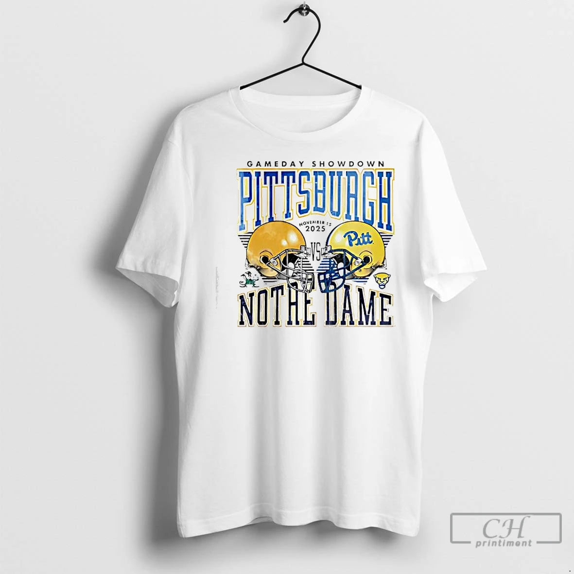 Premium Gameday Showdown Pitt Panthers Football Vs Notre Dame Fighting Irish November 15th 2025 T-Shirts, Hoodie, Sweatshirt