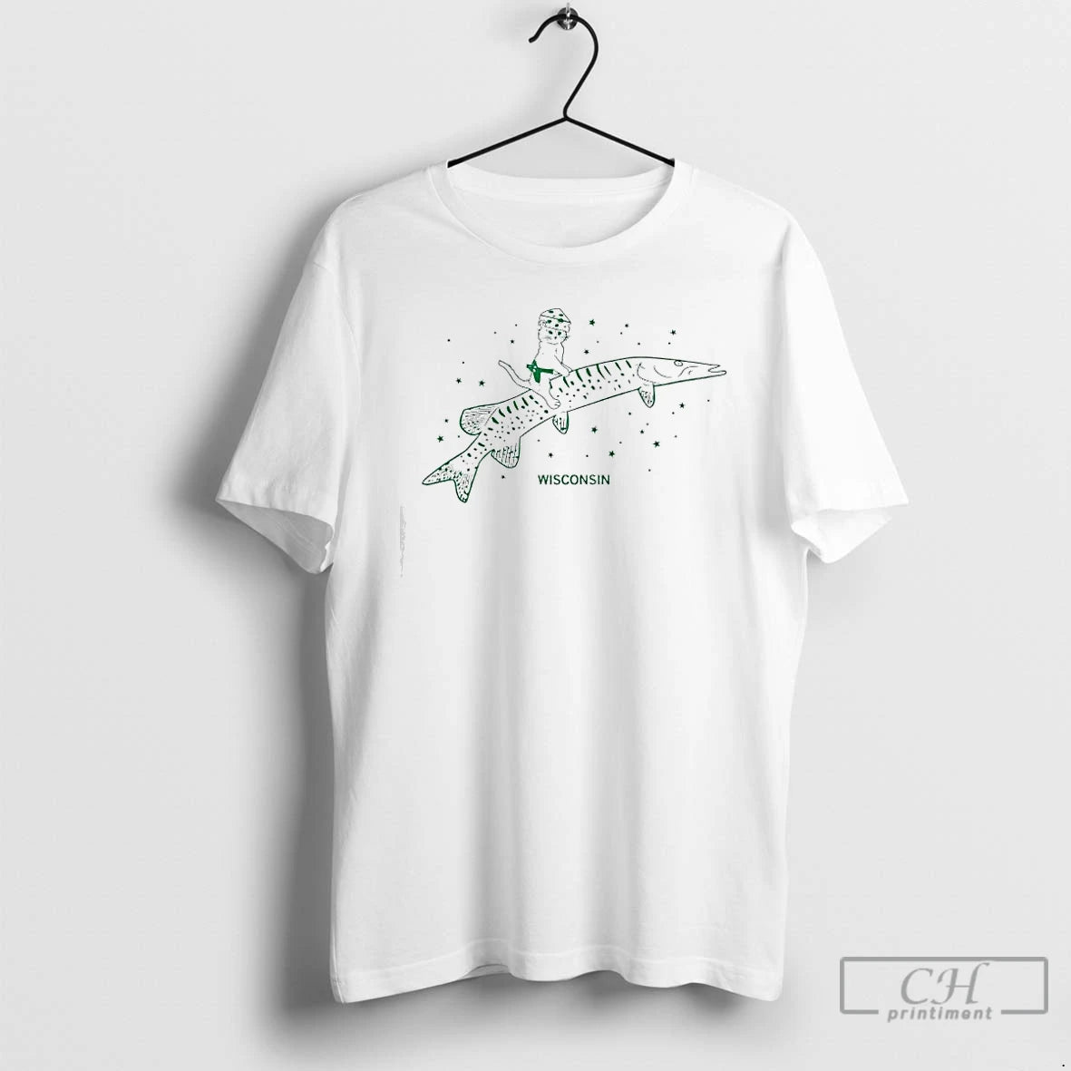 Premium Gary Cat Riding Musky Wisconsin T-Shirts, Hoodie, Sweatshirt | InkNestWear.com