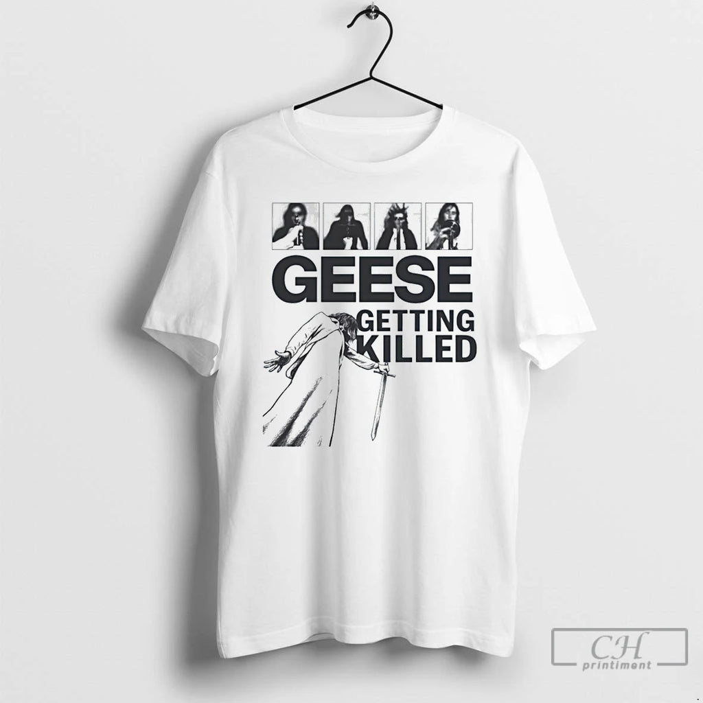 Premium Geese Getting Killed Geese Band Geese Album T Shirts Hoodie, Sweatshirt | InkNestWear.com