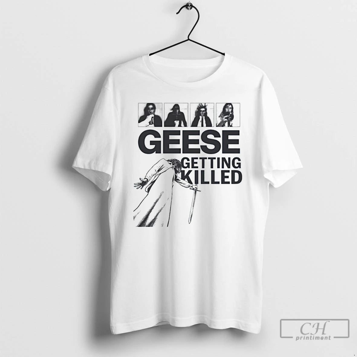 Premium Geese Getting Killed Geese Band Geese Album T Shirts Hoodie, Sweatshirt | InkNestWear.com